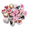 UV Plating Rainbow Iridescent Acrylic Beads X-PACR-I003-01-1