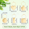 Acrylic Wine Glass Charms AJEW-GA00009-2