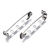 201 Stainless Steel Brooch Pin Back Safety Catch Bar Pins STAS-S117-022D-2