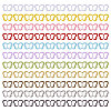 110Pcs 11 Colors Alloy Tri-Glide Adjuster Buckles FIND-GL0001-98-1