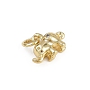 Brass Micro Pave Cubic Zirconia Elephant Charms KK-D409-41G-C-2