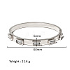304 Stainless Steel Hinged Bangles WG99C16-02-1