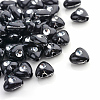 Plating Transparent Acrylic Beads PACR-Q104-13-1