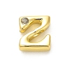 Rack Plating Brass Cubic Zirconia Beads KK-L210-008G-Z-1