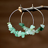 Alloy Hoop Earrings WGA158A-03-1