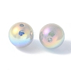 Plated ABS Plastic Beads X-OACR-B026-02C-2
