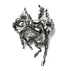 Horse Alloy Brooches for Backpack Clothes JEWB-L026-06B-2