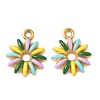 304 Stainless Steel Enamel Pendants STAS-I346-15G-01-1