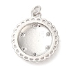 Brass Micro Pave Cubic Zirconia Pendants KK-Q775-20P-2