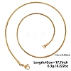Ion Plating(IP) 1.5mm Unisex 304 Stainless Steel Snake Chains Necklaces ZV2766-2-1