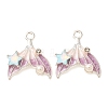 Alloy & Crystal Rhinestone & Enamel Pendants RB-CBAC8D9-02S-01-1