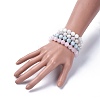 Natural Gemstone Beads Stretch Bracelets BJEW-JB04170-4