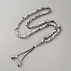Muslim Acrylic Round Prayer Beads Bracelets BJEW-WH0031-013C-1