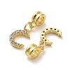 Rack Plating Brass Micro Pave Cubic Zirconia Charms KK-S398-01A-2