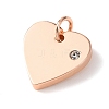 316 Surgical Stainless Steel Pendants LS-STAS-K178-05RG-2