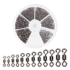 180Pcs 6 Style Brass Fishing Rolling Bearing Connector FIND-FH0003-32-1