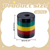 Opaque Resin Stripe Beads RESI-HY0001-31C-2