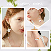 SUNNYCLUE 600Pcs 6 Colors Transparent Acrylic Beads & Bead Caps TACR-SC0001-16-5