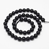 Natural Black Agate Beads Strands X-G-D710-10mm-06-2