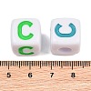 Opaque Acrylic Enamel European Beads AC-ACBA1794-04C-3