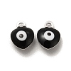 304 Stainless Steel Evil Eye Enamel Charms STAS-G302-02P-2