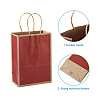 Biyun 16Pcs 4 Colors Rectangle Kraft Paper Carrier Bags CARB-BY0001-02-4