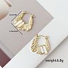 Stylish Vintage Stainless Steel Irregular Hoop Earrings BV1709-2-8