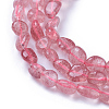 Natural Strawberry Quartz Beads Strands G-P433-10-3