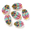 Printed Natural Shell Beads BSHE-G037-01L-1