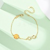 Sports Brass Micro Pave Cubic Zirconia Infinity Link Bracelets BJEW-D386-01D-G-5