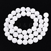 Dyed Natural White Jade Round Bead Strands G-Q937-20-2