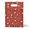 Christmas Themed Pattern Rectangle Kraft Paper Flip Bags CARB-L008-02M-01-2