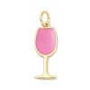 Brass Enamel Pendants KK-U062-02B-02-1