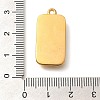 Ion Plating(IP) 304 Stainless Steel Rhinstone Pendants STAS-I321-10G-02-3