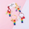25Pcs 5 Styles Translucent Resin Pendants RESI-CJ0003-07-6