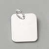 925 Sterling Silver Blank Charms STER-WH0010-74C-1