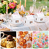 House Shape Paper Jewelry Storage Gift Box CON-WH0088-68-6