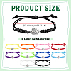 10Pcs Polyester Cord Bracelets BJEW-WR00001-2