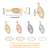 40 Sets 4 Colors 304 Stainless Steel Box Clasps STAS-UN0022-83-6