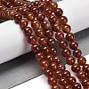 Natural Striped Agate/Banded Agate Beads Strands G-B079-A05-03-3