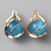 Resin Imitation Cat Eye Pendants KK-WH0045-78B-02-1