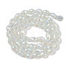 Opaque Solid Color Electroplate Glass Beads Strands EGLA-N013-J10mm-B02-2