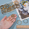 40Pcs Alloy Flat Round Open Back Bezel Connector Charms FIND-AR0006-68-3