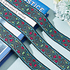 Ethnic Style Rhombus Pattern Polyester Ribbon OCOR-WH0047-50A-4