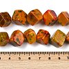 Dyed Natural Agate Beads Strands G-U029-D01-5