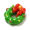 Christmas Theme Opaque Resin Cabochons RESI-R453-01G-2