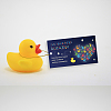 CREATCABIN 50Pcs Duck Theme Paper Card AJEW-CN0001-94A-6