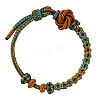 Hand-knitted Polyester and Wax Cope Braided Bracelets for Men Women FS-WG9D472-01-3