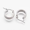 Tarnish Resistant 201 Stainless Steel Hoop Earrings BJEW-N0039-01P-2