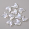 Fishtail Shape Transparent Acrylic Pendants TACR-TAC0007-01A-2